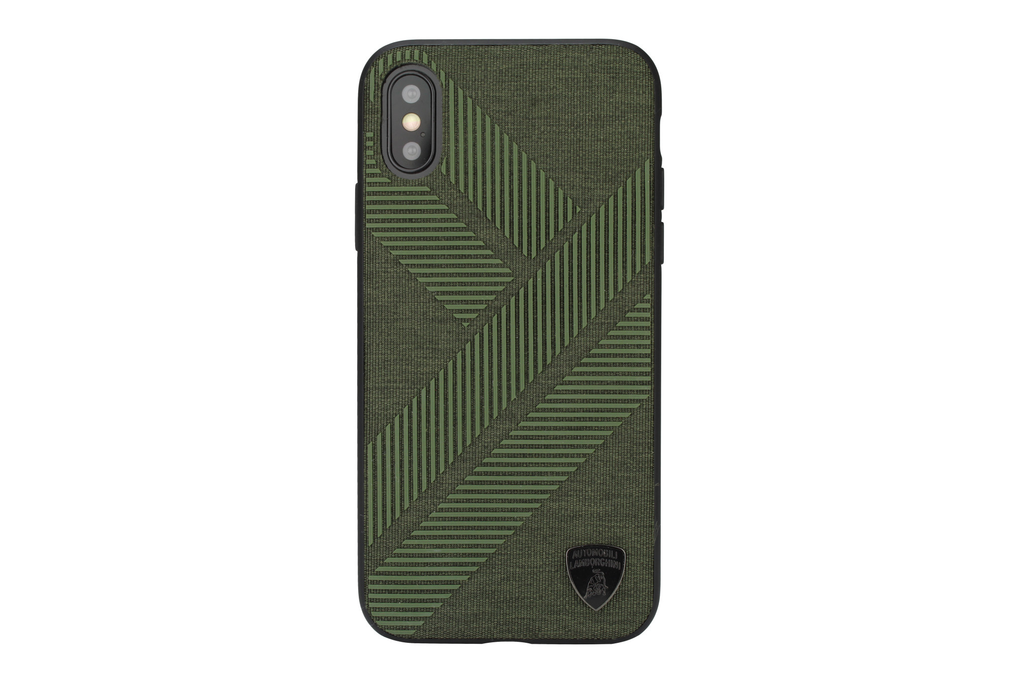 Lamborghini Lamborghini backcover hoesje Structure Apple iPhone Xs Max Groen - Silicone - TPU, foto 2 van 2
