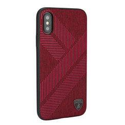 Lamborghini back cover coque Apple iPhone Xs Max Structure Rouge - Silicone