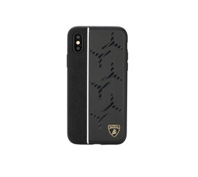 Lamborghini Lamborghini backcover hoesje Alcantara Samsung Galaxy S10+ Genuine Leather - Echt leer Lamborghini Lamborghini backcover hoesje Alcantara Samsung Galaxy S10+ Genuine Leather - Echt leer