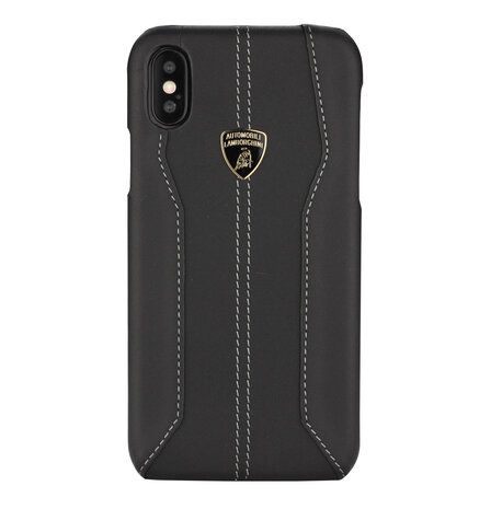 Lamborghini Lamborghini back cover case Apple iPhone Xs Max D1 Serie Black - Genuine Leather Lamborghini Lamborghini back cover case Apple iPhone Xs Max D1 Serie Black - Genuine Leather
