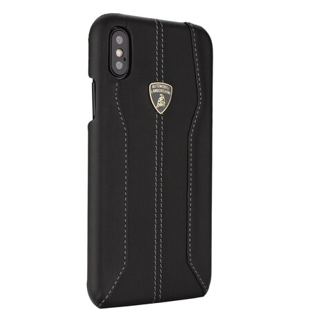 Lamborghini Lamborghini back cover case Apple iPhone Xs Max D1 Serie Black - Genuine Leather Lamborghini Lamborghini back cover case Apple iPhone Xs Max D1 Serie Black - Genuine Leather