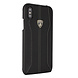 Lamborghini Lamborghini Back-Cover hul Apple iPhone Xs Max D1 Serie Schwarz -Genuine Leather - Echt leer Lamborghini Lamborghini Back-Cover hul Apple iPhone Xs Max D1 Serie Schwarz -Genuine Leather - Echt leer