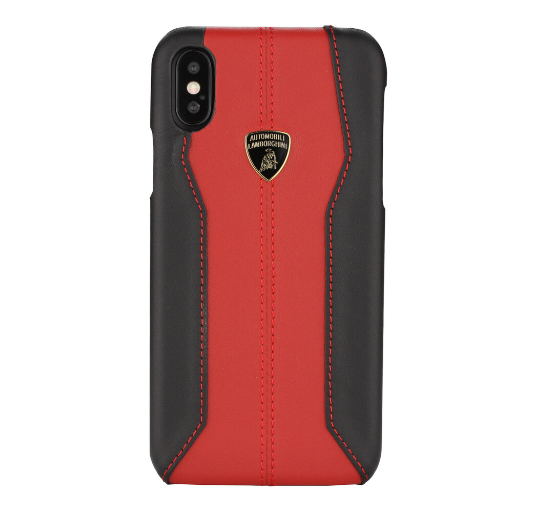Lamborghini Lamborghini back cover coque Apple iPhone Xs Max D1 Serie Rouge - Genuine Leather Lamborghini Lamborghini back cover coque Apple iPhone Xs Max D1 Serie Rouge - Genuine Leather