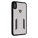 Lamborghini Lamborghini Back-Cover hul Apple iPhone X-Xs D6 Serie Weiß -Genuine Leather - Echt leer Lamborghini Lamborghini Back-Cover hul Apple iPhone X-Xs D6 Serie Weiß -Genuine Leather - Echt leer