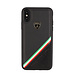 Lamborghini Lamborghini Back-Cover hul Apple iPhone Xs Max Alcantara Schwarz -Genuine Leather - Echt leer Lamborghini Lamborghini Back-Cover hul Apple iPhone Xs Max Alcantara Schwarz -Genuine Leather - Echt leer