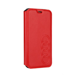 Audi hoesje - Rood - iPhone X-Xs - Book Case - TT Serie