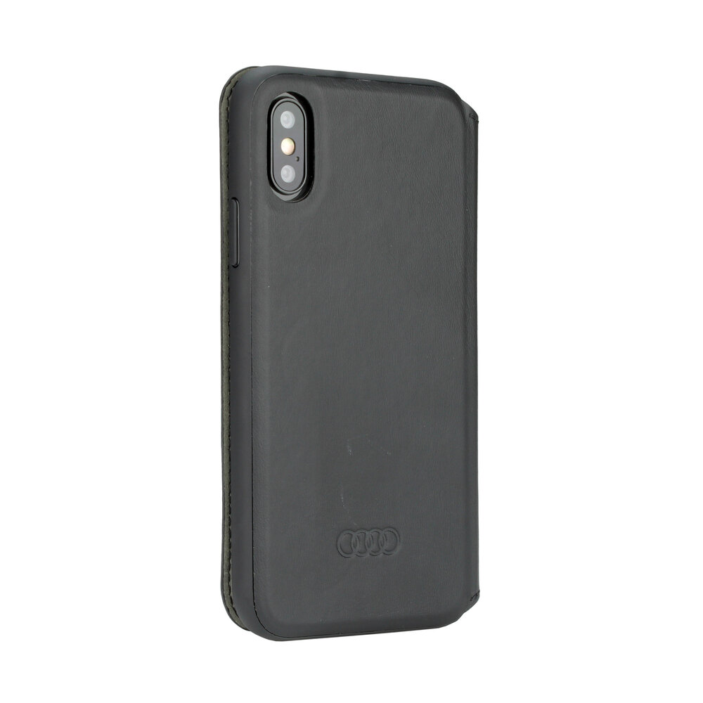 Audi Audi booktype coque Apple iPhone XR TT Serie Noir - Sythetic leather Audi Audi booktype coque Apple iPhone XR TT Serie Noir - Sythetic leather