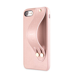 Guess back cover coque Apple iPhone 7-8 Strap Rose - Iridescent