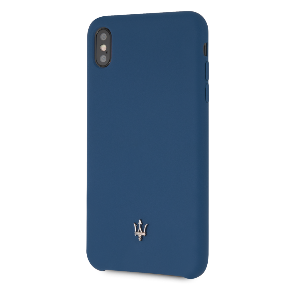 Maserati backcover hoesje Silicone Apple iPhone XS Max Navy - Case - TPU