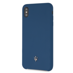 Maserati backcover hoesje Silicone Apple iPhone XS Max Navy - Case - TPU