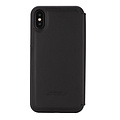 Lamborghini Lamborghini Huracan Zwart hoesje iPhone X-Xs - Book Case - Echt leer - D6 Serie