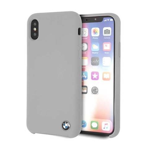 BMW BMW Back-Cover hul Apple iPhone XS Max Silicone Grau -Hard Case - TPU
