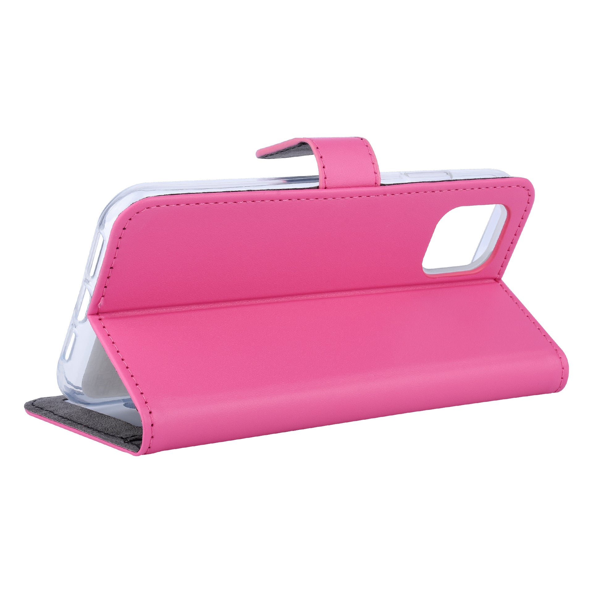 Felroze hoesje iPhone 11 Pro Max - Book Case - Pasjeshouder - Magneetsluiting, foto 4 van 5
