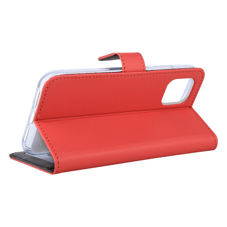 Rood hoesje iPhone 11 - Book Case - Pasjeshouder - Magneetsluiting Rood hoesje iPhone 11 - Book Case - Pasjeshouder - Magneetsluiting