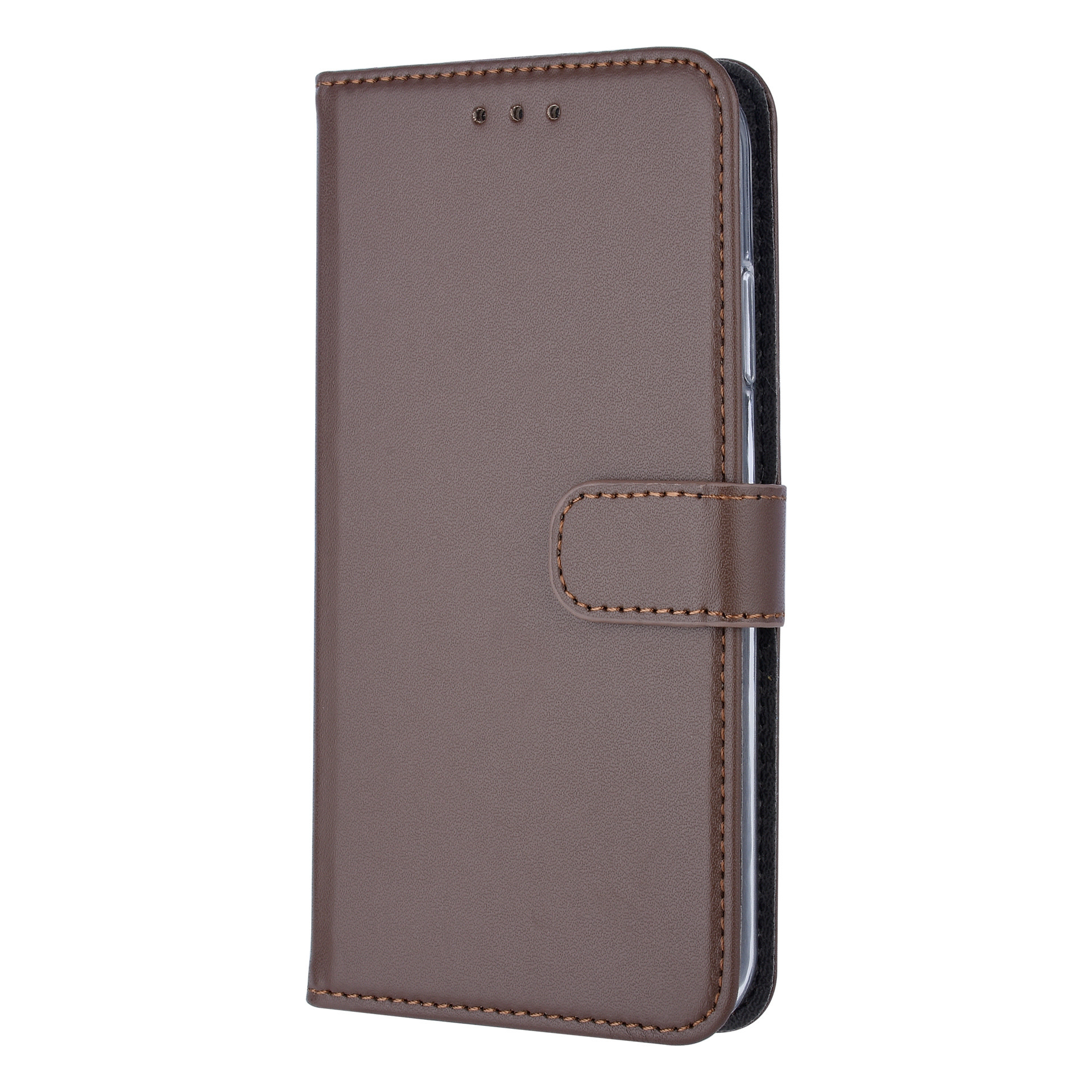 Bruin hoesje iPhone 11 - Book Case - Pasjeshouder - Magneetsluiting, foto 4 van 6