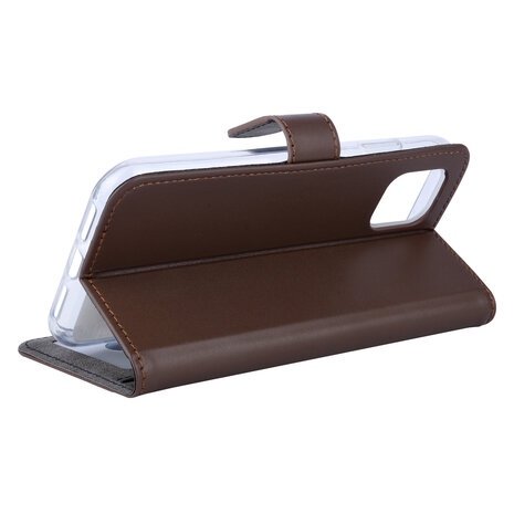 Book type housse Apple iPhone 11 Titulaire de la carte Marron - Fermeture magnétique Book type housse Apple iPhone 11 Titulaire de la carte Marron - Fermeture magnétique