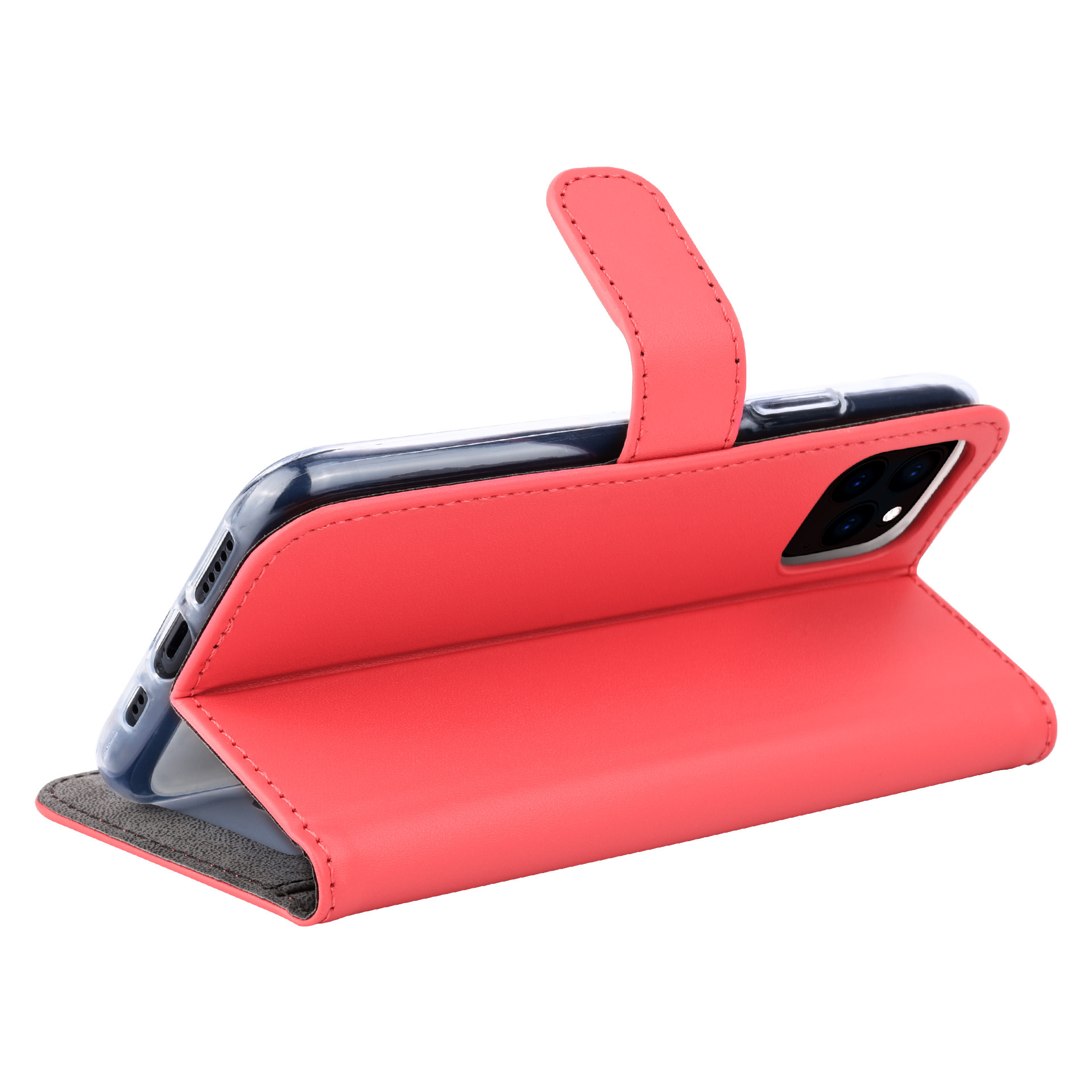 Rood hoesje iPhone 11 Pro - Book Case - Pasjeshouder - Magneetsluiting, foto 4 van 5