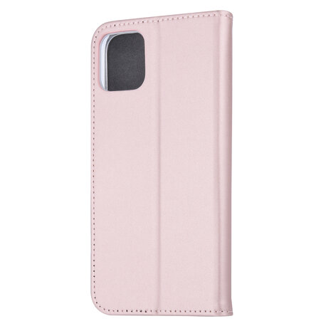 Book-Case hul Apple iPhone 11 Pro Max Kartenhalter Rose Gold -Magnetverschluss - Kunstleer; TPU Book-Case hul Apple iPhone 11 Pro Max Kartenhalter Rose Gold -Magnetverschluss - Kunstleer; TPU