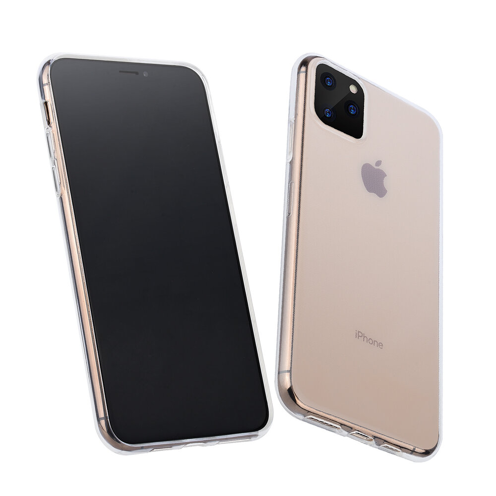 iPhone 11 Pro Max Transparant Slim Backcover hoesje - Soft Touch - TPU iPhone 11 Pro Max Transparant Slim Backcover hoesje - Soft Touch - TPU