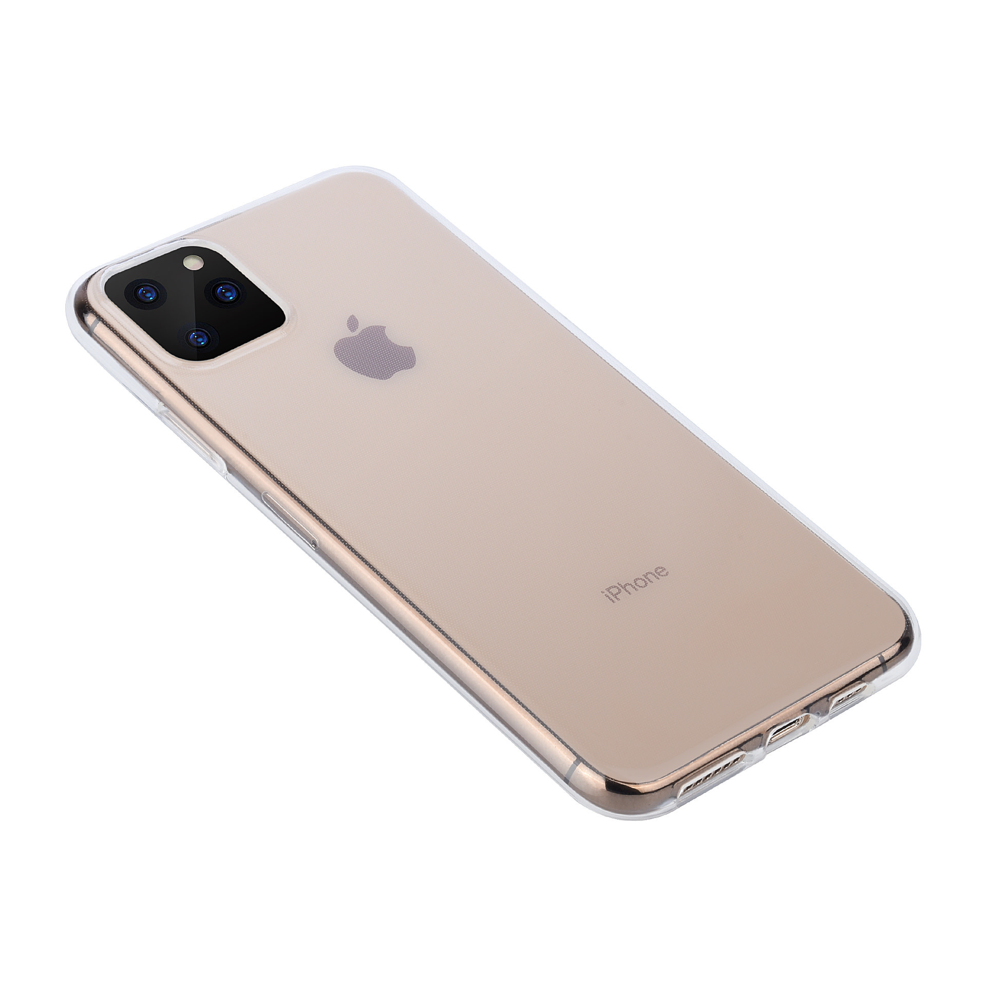 iPhone 11 Pro Max Transparant Slim Backcover hoesje - Soft Touch - TPU, foto 2 van 3