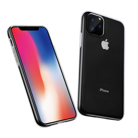 iPhone 11 Pro Transparant Slim Backcover hoesje - Soft Touch - TPU iPhone 11 Pro Transparant Slim Backcover hoesje - Soft Touch - TPU