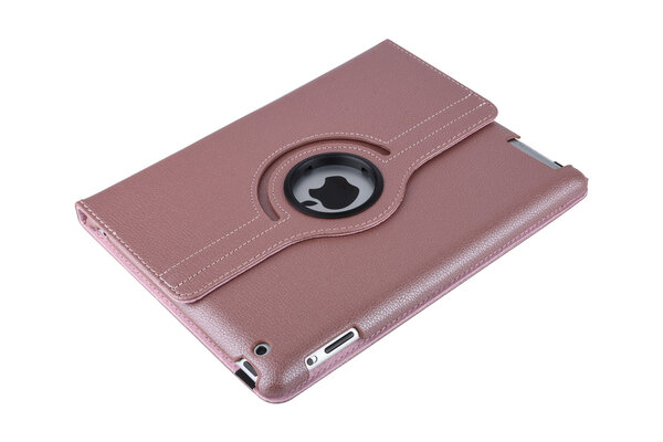 Apple iPad 2-3-4 Rose Gold 360 graden draaibare hoes - Book Case Tablethoes Apple iPad 2-3-4 Rose Gold 360 graden draaibare hoes - Book Case Tablethoes