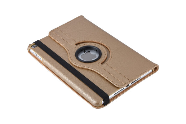 Book Case Tablet Apple iPad Mini 5 Drehbar Gold -2 Betrachtungspositionen - Kunstleer Book Case Tablet Apple iPad Mini 5 Drehbar Gold -2 Betrachtungspositionen - Kunstleer