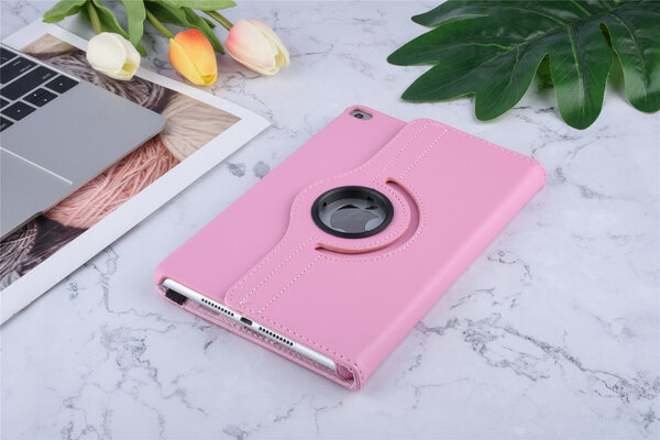 Apple iPad Mini 5 Roze 360 graden draaibare hoes - Book Case Tablethoes Apple iPad Mini 5 Roze 360 graden draaibare hoes - Book Case Tablethoes