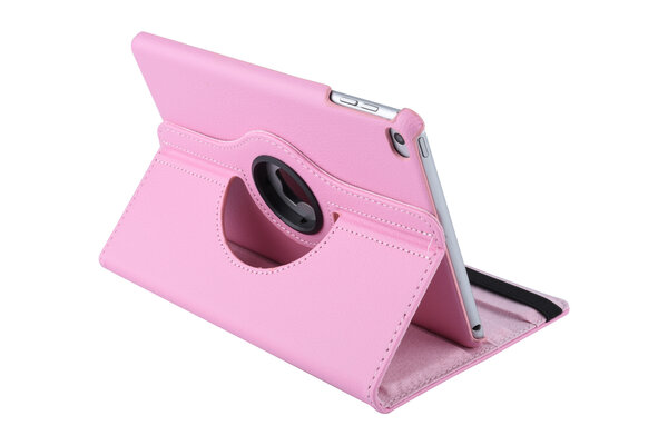 Apple iPad Mini 5 Roze 360 graden draaibare hoes - Book Case Tablethoes Apple iPad Mini 5 Roze 360 graden draaibare hoes - Book Case Tablethoes