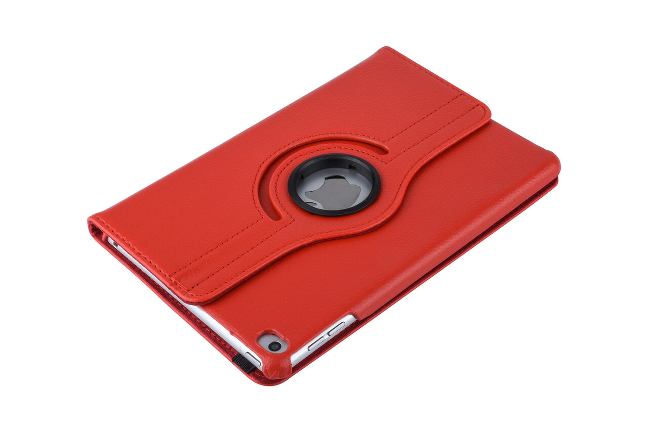 Apple iPad Mini 5 Rood 360 graden draaibare hoes - Book Case Tablethoes