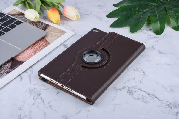 Apple iPad Mini 5 Bruin 360 graden draaibare hoes - Book Case Tablethoes Apple iPad Mini 5 Bruin 360 graden draaibare hoes - Book Case Tablethoes