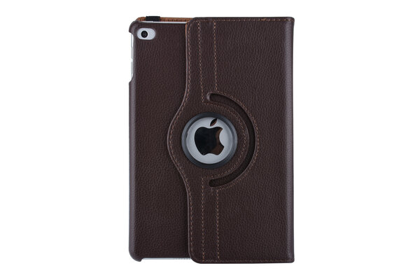 Apple iPad Mini 5 Bruin 360 graden draaibare hoes - Book Case Tablethoes Apple iPad Mini 5 Bruin 360 graden draaibare hoes - Book Case Tablethoes