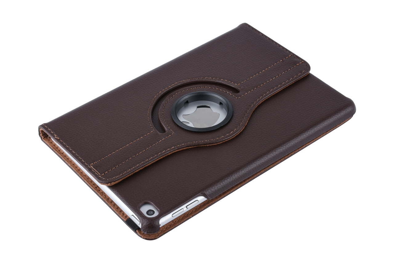 Apple iPad Mini 5 Bruin 360 graden draaibare hoes - Book Case Tablethoes Apple iPad Mini 5 Bruin 360 graden draaibare hoes - Book Case Tablethoes