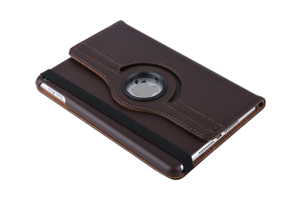 Apple iPad Mini 5 Bruin 360 graden draaibare hoes - Book Case Tablethoes Apple iPad Mini 5 Bruin 360 graden draaibare hoes - Book Case Tablethoes