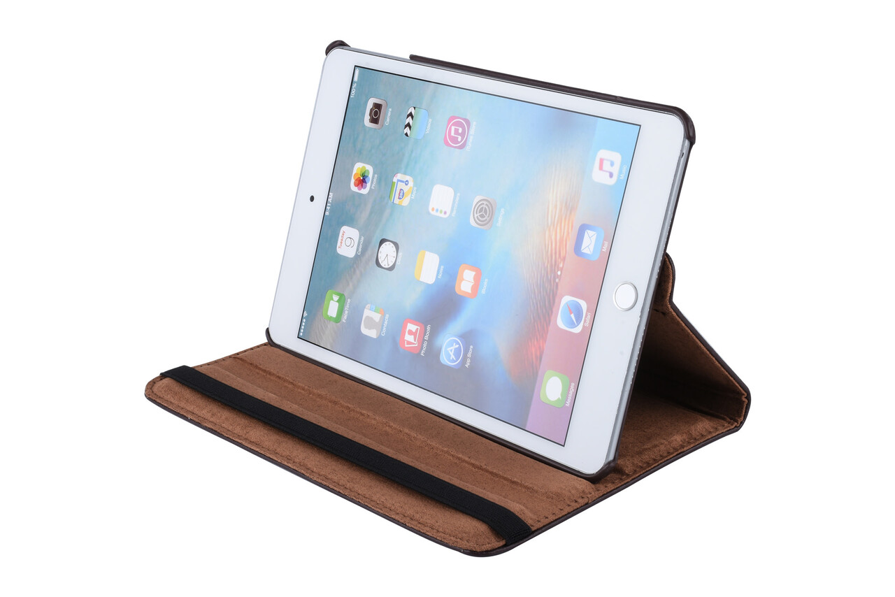 Apple iPad Mini 5 Bruin 360 graden draaibare hoes - Book Case Tablethoes Apple iPad Mini 5 Bruin 360 graden draaibare hoes - Book Case Tablethoes