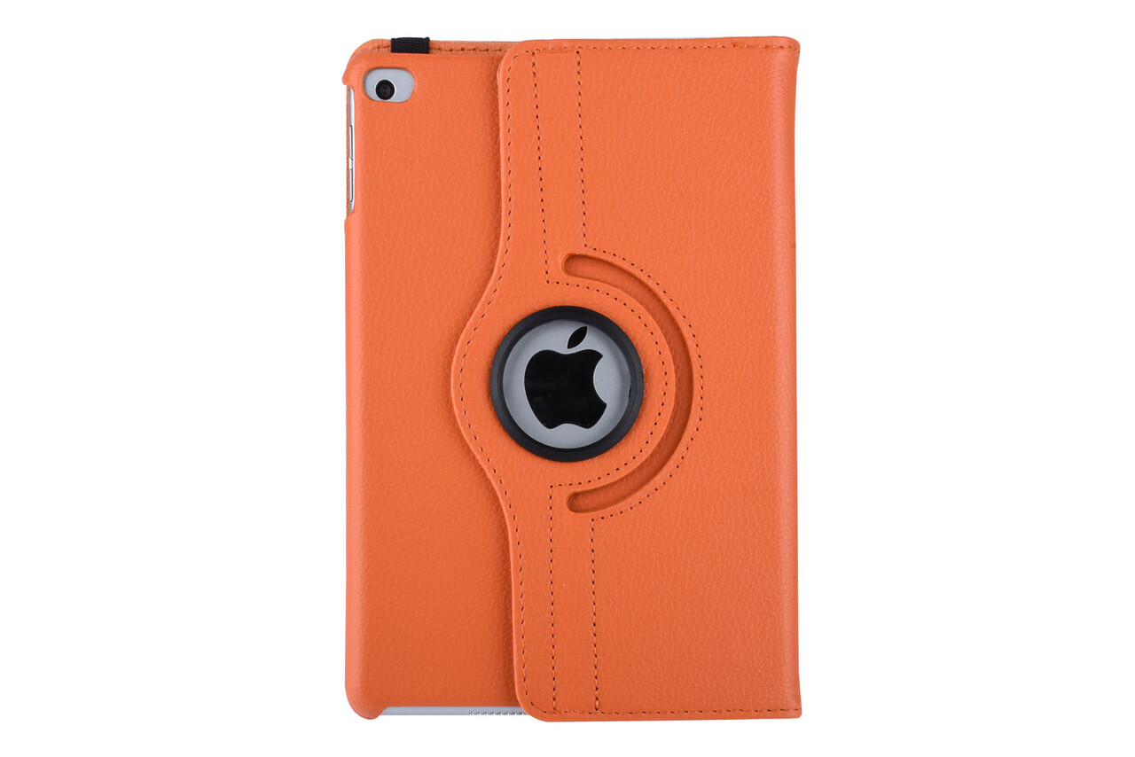 Book Case Tablet Apple iPad Mini 5 Drehbar Orange -2 Betrachtungspositionen - Kunstleer Book Case Tablet Apple iPad Mini 5 Drehbar Orange -2 Betrachtungspositionen - Kunstleer