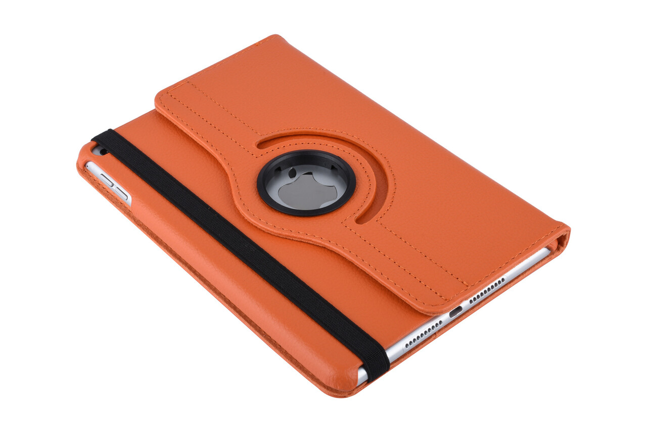 Book Case Tablet Apple iPad Mini 5 Drehbar Orange -2 Betrachtungspositionen - Kunstleer Book Case Tablet Apple iPad Mini 5 Drehbar Orange -2 Betrachtungspositionen - Kunstleer