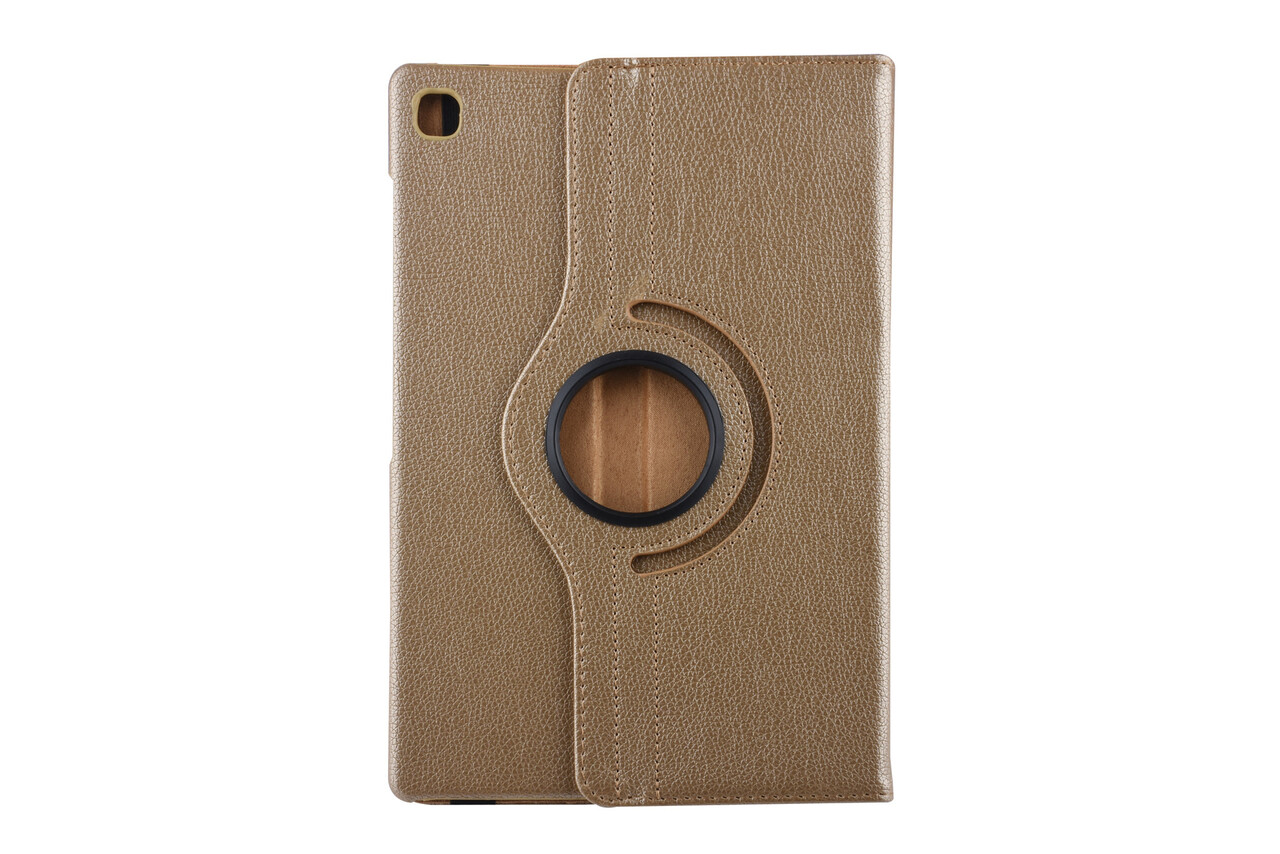 Book Case Tablet Samsung Galaxy Tab S5e 10.5 inch Drehbar Gold -2 Betrachtungspositionen - Kunstleer Book Case Tablet Samsung Galaxy Tab S5e 10.5 inch Drehbar Gold -2 Betrachtungspositionen - Kunstleer