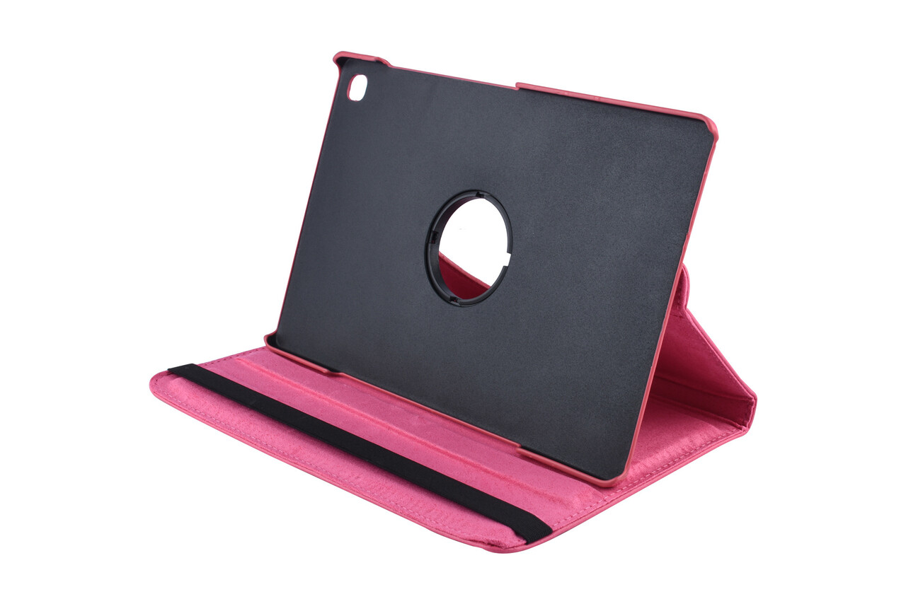 Book Case Tablet Samsung Galaxy Tab S5e 10.5 inch Drehbar Hot Pink -2 Betrachtungspositionen - Kunstleer Book Case Tablet Samsung Galaxy Tab S5e 10.5 inch Drehbar Hot Pink -2 Betrachtungspositionen - Kunstleer