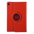 Samsung Galaxy Tab S5e 10.5 inch Rood Book Case Tablethoes Draaibaar - 2 kijkstanden - Kunstleer