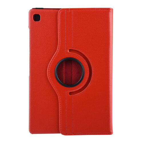 Samsung Galaxy Tab S5e 10.5 inch Rood Book Case Tablethoes Draaibaar - 2 kijkstanden - Kunstleer