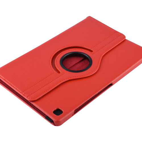 Samsung Galaxy Tab S5e 10.5 inch Rood Book Case Tablethoes Draaibaar - 2 kijkstanden - Kunstleer