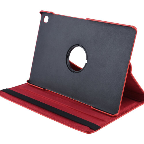 Samsung Galaxy Tab S5e 10.5 inch Rood Book Case Tablethoes Draaibaar - 2 kijkstanden - Kunstleer