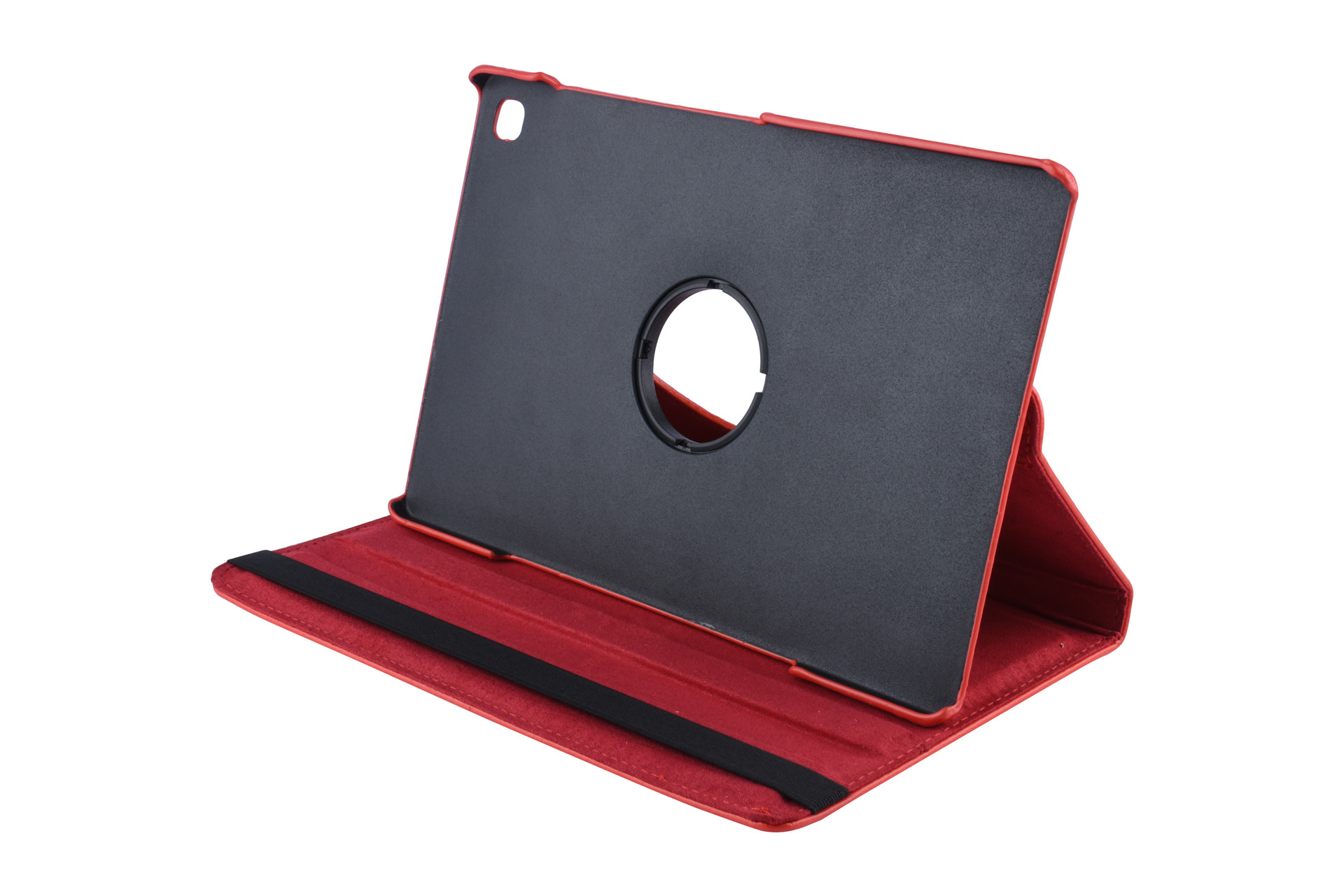 Samsung Galaxy Tab S5e 10.5 inch Rood Book Case Tablethoes Draaibaar - 2 kijkstanden - Kunstleer, foto 6 van 6