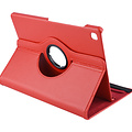 Samsung Galaxy Tab S5e 10.5 inch Rood Book Case Tablethoes Draaibaar - 2 kijkstanden - Kunstleer