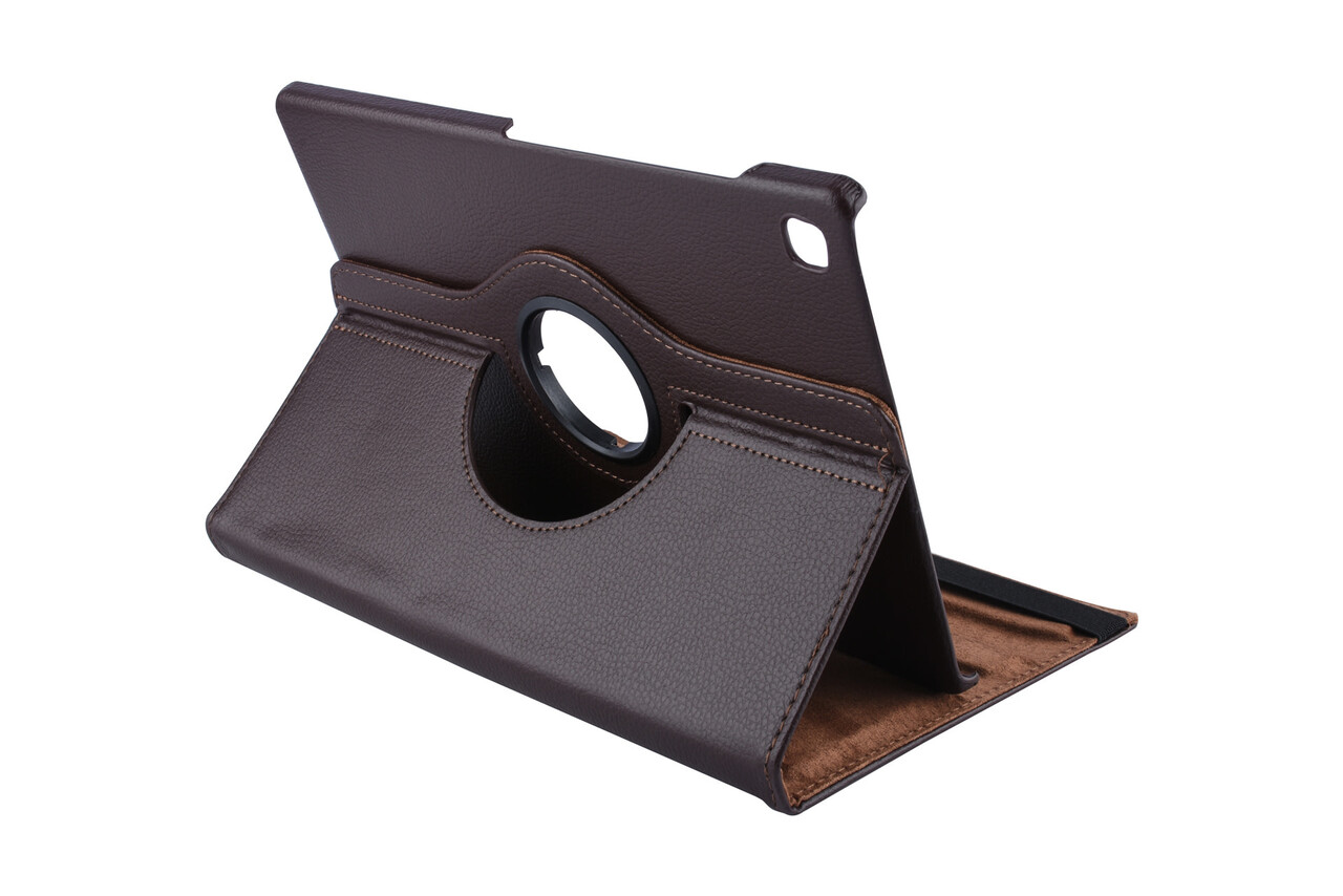 Tablet Housse Samsung Galaxy Tab S5e 10.5 inch Rotatif Marron - 2 positions d'observation Tablet Housse Samsung Galaxy Tab S5e 10.5 inch Rotatif Marron - 2 positions d'observation