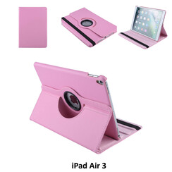 Book Case Tablet Apple iPad Air 3 Drehbar Pink -2 Betrachtungspositionen - Kunstleer