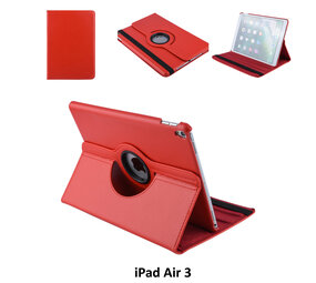 Apple iPad Air 3 Rood 360 graden draaibare hoes - Book Case Tablethoes Apple iPad Air 3 Rood 360 graden draaibare hoes - Book Case Tablethoes