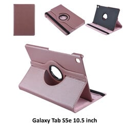 Samsung Galaxy Tab S5e 10.5 inch Rose Gold Book Case Tablethoes Draaibaar - 2 kijkstanden - Kunstleer