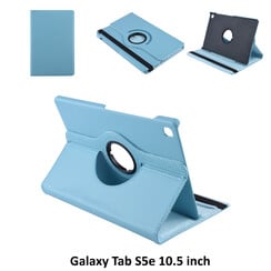 Samsung Galaxy Tab S5e 10.5 inch Blauw Book Case Tablethoes - Draaibaar - 2 kijkstanden - Kunstleer